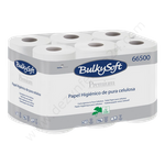 Papier toaletowy Premium 2-warstwowy, Biały, 24 m (12 rolek), kompatybilny z T4 - BulkySoft