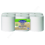 Ręcznik w roli 2-warstwowy, centralnie dozowany, MIDI, biały, 108 m, (6 rolek), kompatybilny z M3 - BulkySoft