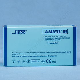 NICI AMIFIL M 1/0 CE-10, ig. 30 mm /75 cm T, 3/8 koła - niewchłanialne, monofilament (10 szt.)