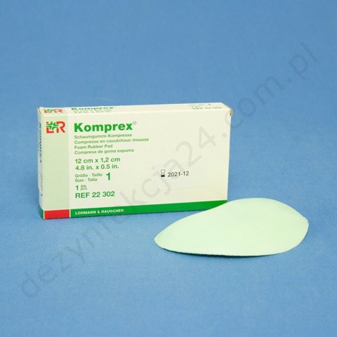 Wypełnienie piankowe KOMPREX nr 1, nerka; 12 mm (12 x 6,5 cm) L&R
